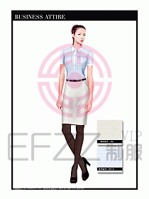 女職業裝短袖襯衫設計圖337