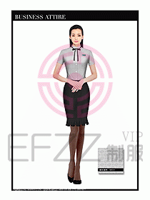女職業裝短袖襯衫設計圖340