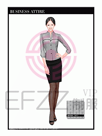 女職業裝短袖襯衫設計圖347