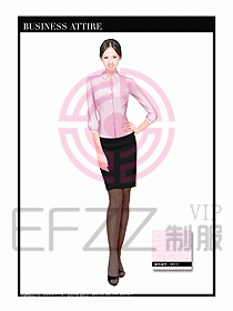 女職業裝短袖襯衫設計圖349