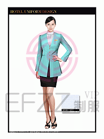 酒店大堂服務員制服設計圖662
