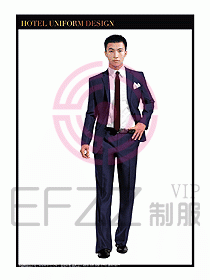 酒店大堂服務員制服設計圖668