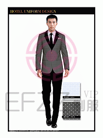 酒店大堂服務員制服設計圖672