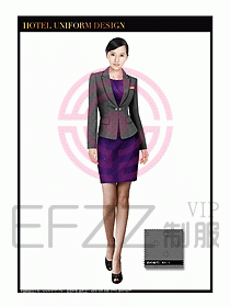 酒店大堂服務員制服設計圖671