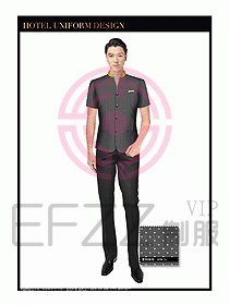 酒店大堂服務員制服設計圖691