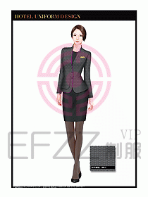 酒店大堂服務員制服設計圖689