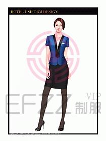 酒店大堂服務員制服設計圖712