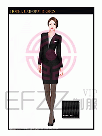酒店大堂服務(wù)員制服設(shè)計圖714