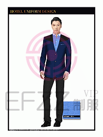 酒店大堂服務(wù)員制服設(shè)計(jì)圖719