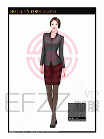 酒店大堂服務員制服設計圖727