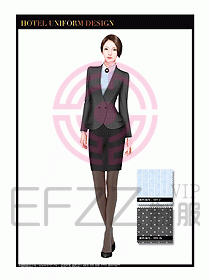 酒店大堂服務員制服設計圖734