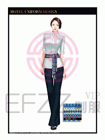 SPA按摩技師制服設計圖846
