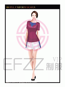 SPA按摩技師制服設計圖875