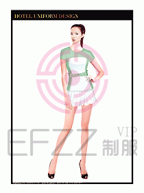 SPA按摩技師制服設計圖885
