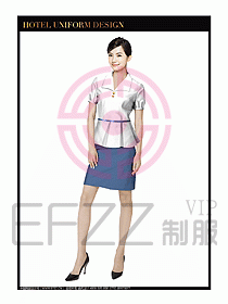 桑拿水療會所前臺服務員制服194