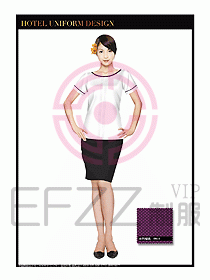 桑拿水療會所前臺服務員制服203