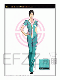 SPA按摩技師制服設計圖951
