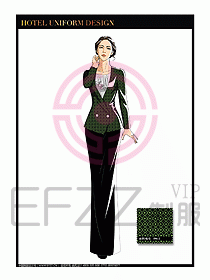 桑拿SPA咨客迎賓制服設(shè)計(jì)320