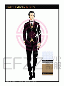 桑拿SPA咨客迎賓制服設計334