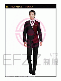 酒店西餐服務員制服設計928