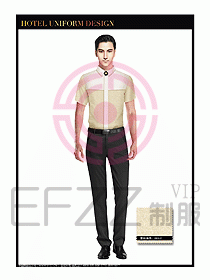 酒店西餐服務員制服設計945