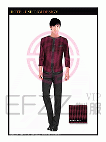 酒店西餐服務員制服設計959