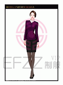 酒店西餐服務員制服設計984