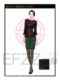 酒店西餐服務員制服設計982