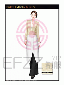 酒店西餐服務員制服設計996