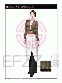 酒店西餐服務員制服設計995
