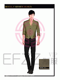 酒店西餐服務員制服設計997