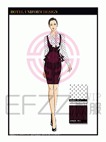 酒店西餐服務員制服設計1010