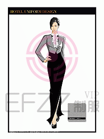 酒店制服西餐咨客服裝設(shè)計431