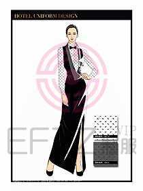酒店制服西餐咨客服裝設(shè)計437