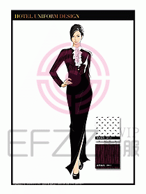 酒店制服西餐咨客服裝設計439