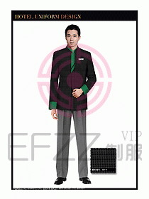 酒店制服客房服務員工衣設計401