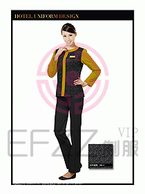 酒店制服客房服務員工衣設計404