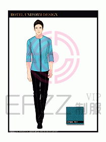酒店制服客房服務員工衣設計413