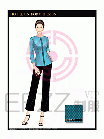 酒店制服客房服務員工衣設計416