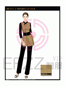 酒店制服客房服務員工衣設計420