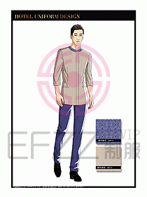 酒店制服客房服務員工衣設計448