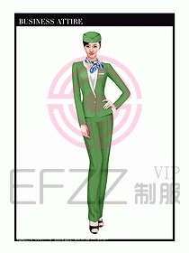職業空姐裝制服設計圖523