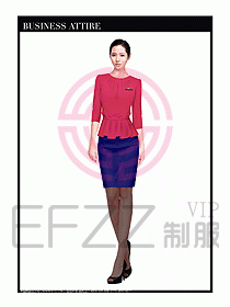 職業(yè)空姐裝制服設(shè)計(jì)圖532