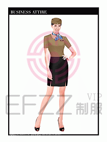 職業空姐裝制服設計圖536