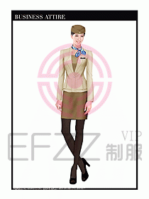 職業空姐裝制服設計圖539