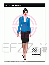 職業(yè)空姐裝制服設(shè)計(jì)圖548