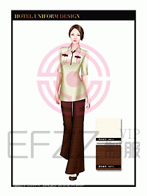 SPA水療會所服務員服裝設計379