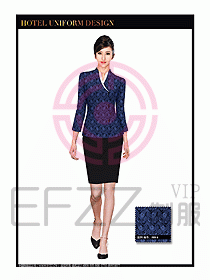 餐飲服務員茶藝師制服設計1455