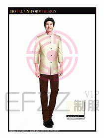 餐飲服務員茶藝師制服設計1461