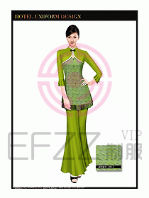 餐飲服務員茶藝師制服設計1469